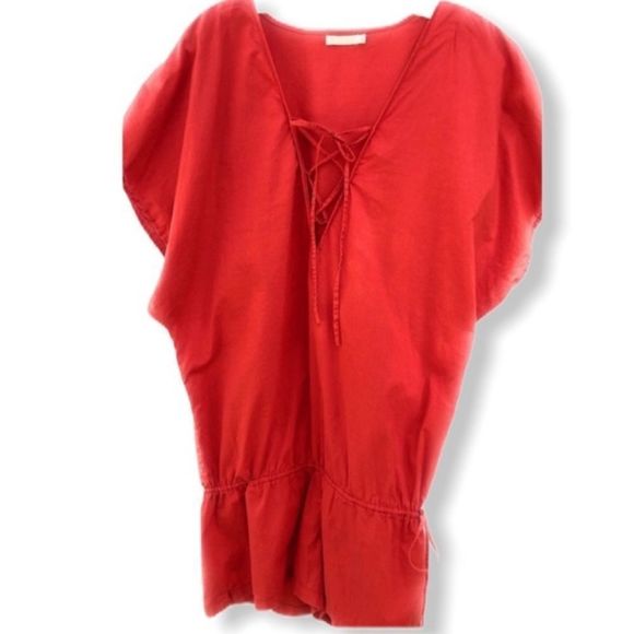 INDAH Shorts Romper‎ Red - Picture 1 of 10